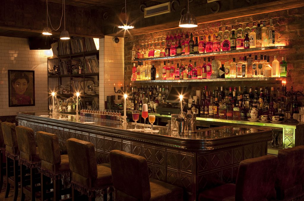 The existing Vintage Cocktail Club background film